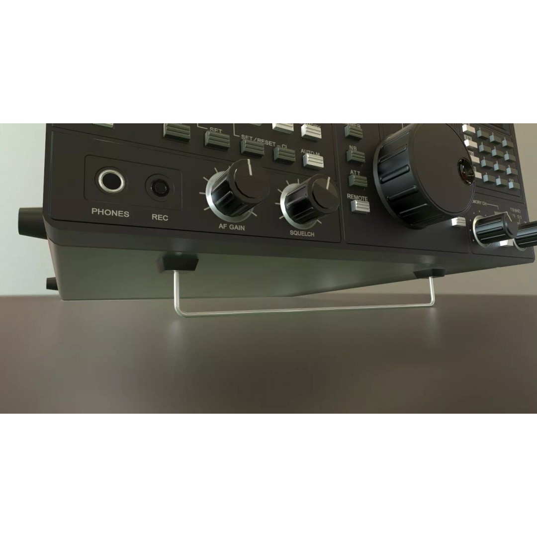 Icom R7000 Receiver 3D Model – Low Poly Game Ready, FBX - View 12