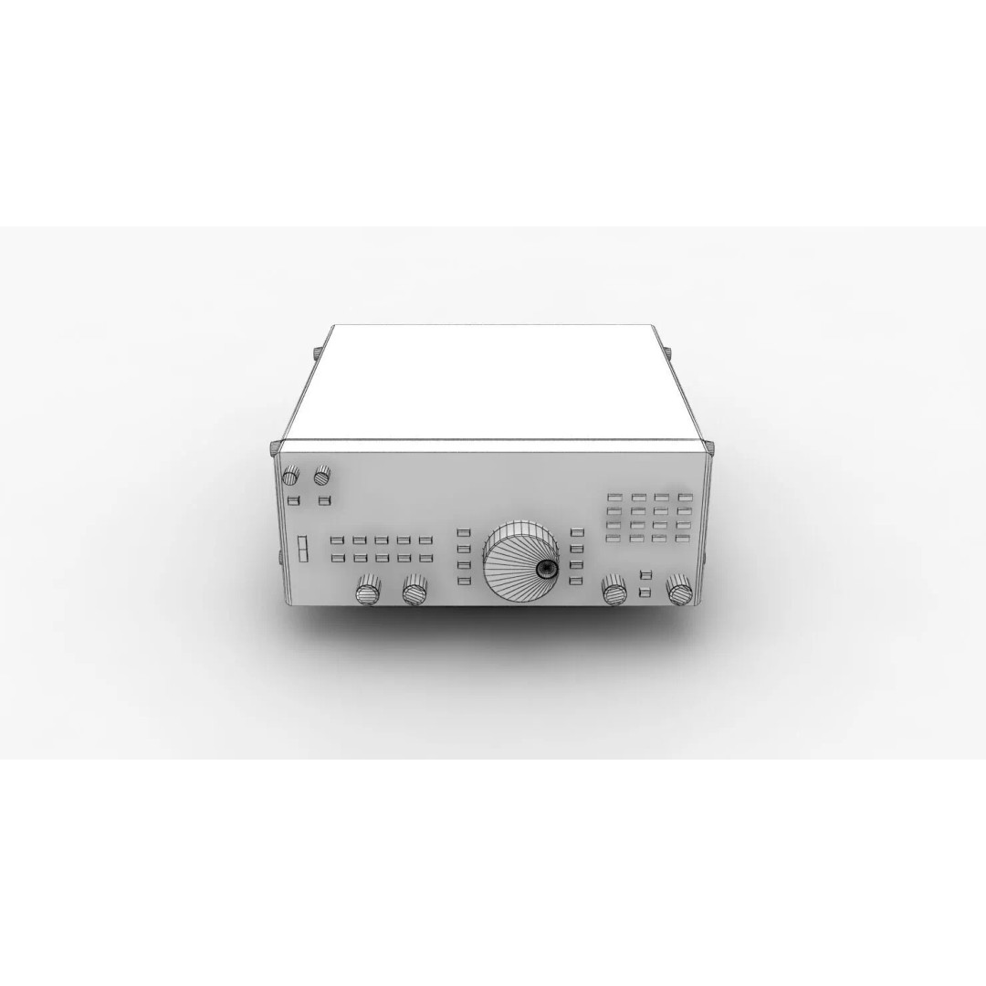 Icom R7000 Receiver 3D Model – Low Poly Game Ready, FBX - View 14