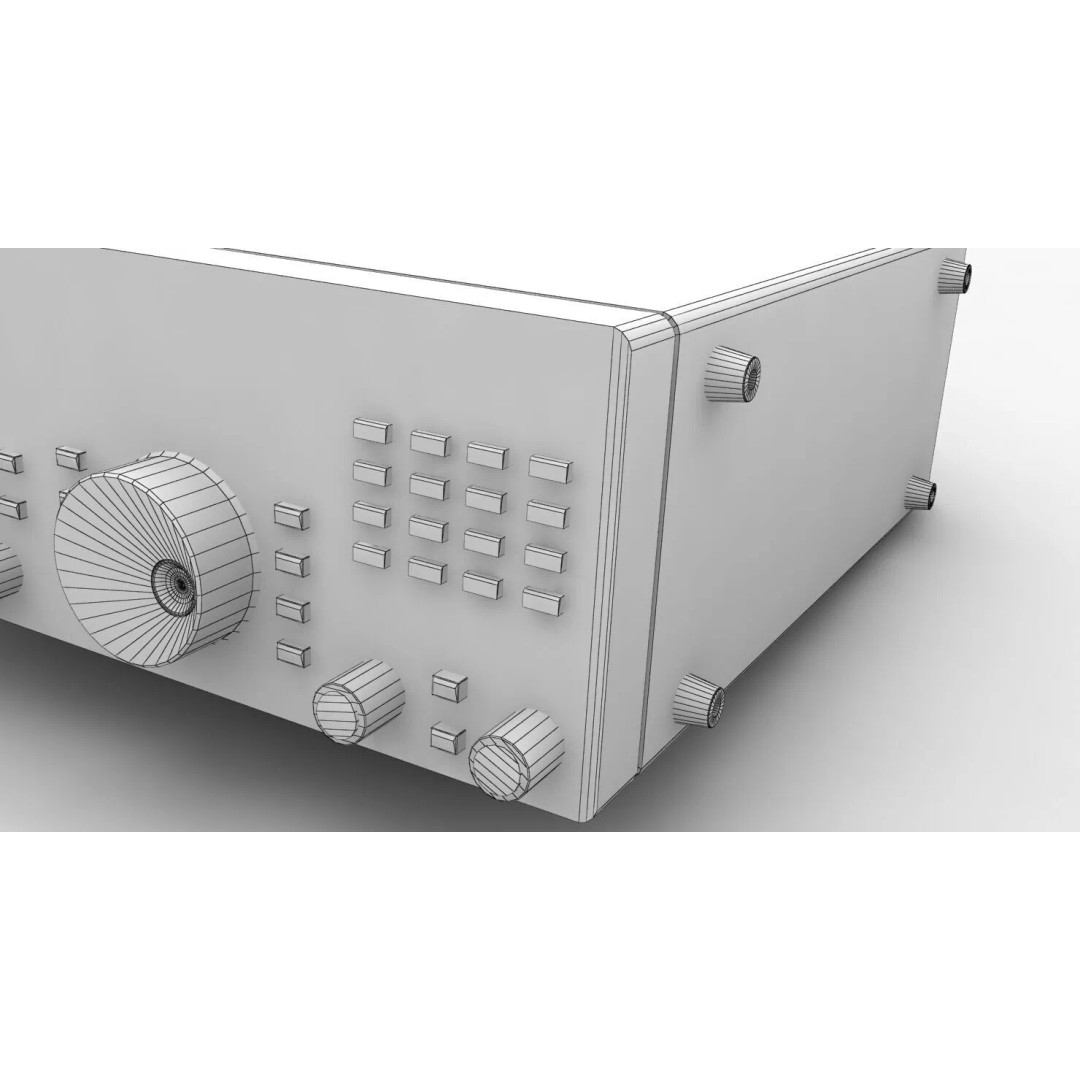 Icom R7000 Receiver 3D Model – Low Poly Game Ready, FBX - View 15