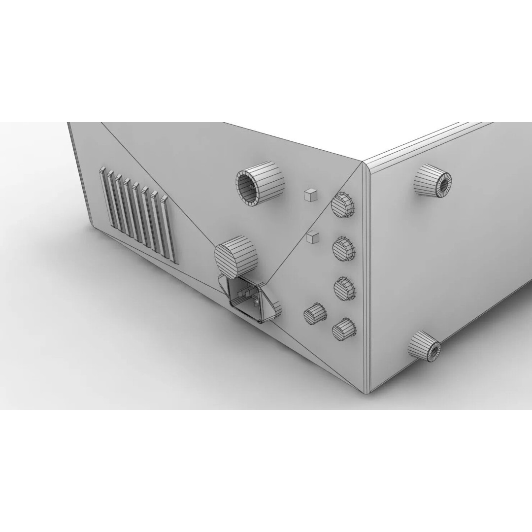 Icom R7000 Receiver 3D Model – Low Poly Game Ready, FBX - View 17