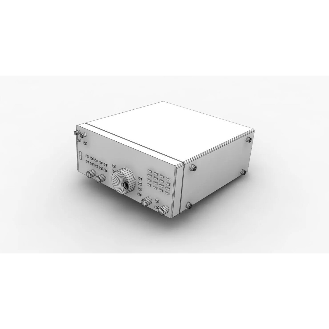 Icom R7000 Receiver 3D Model – Low Poly Game Ready, FBX - View 22