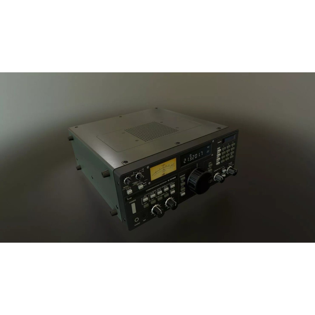 Icom R7000 Receiver 3D Model – Low Poly Game Ready, FBX - View 3