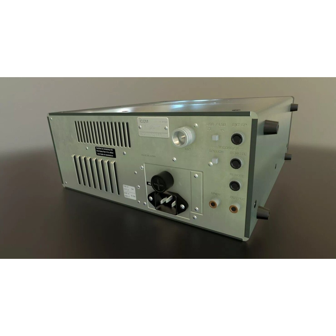 Icom R7000 Receiver 3D Model – Low Poly Game Ready, FBX - View 8