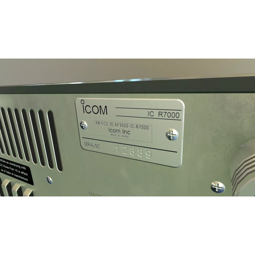 Icom R7000 Receiver 3D Model – Low Poly Game Ready, FBX - View 9