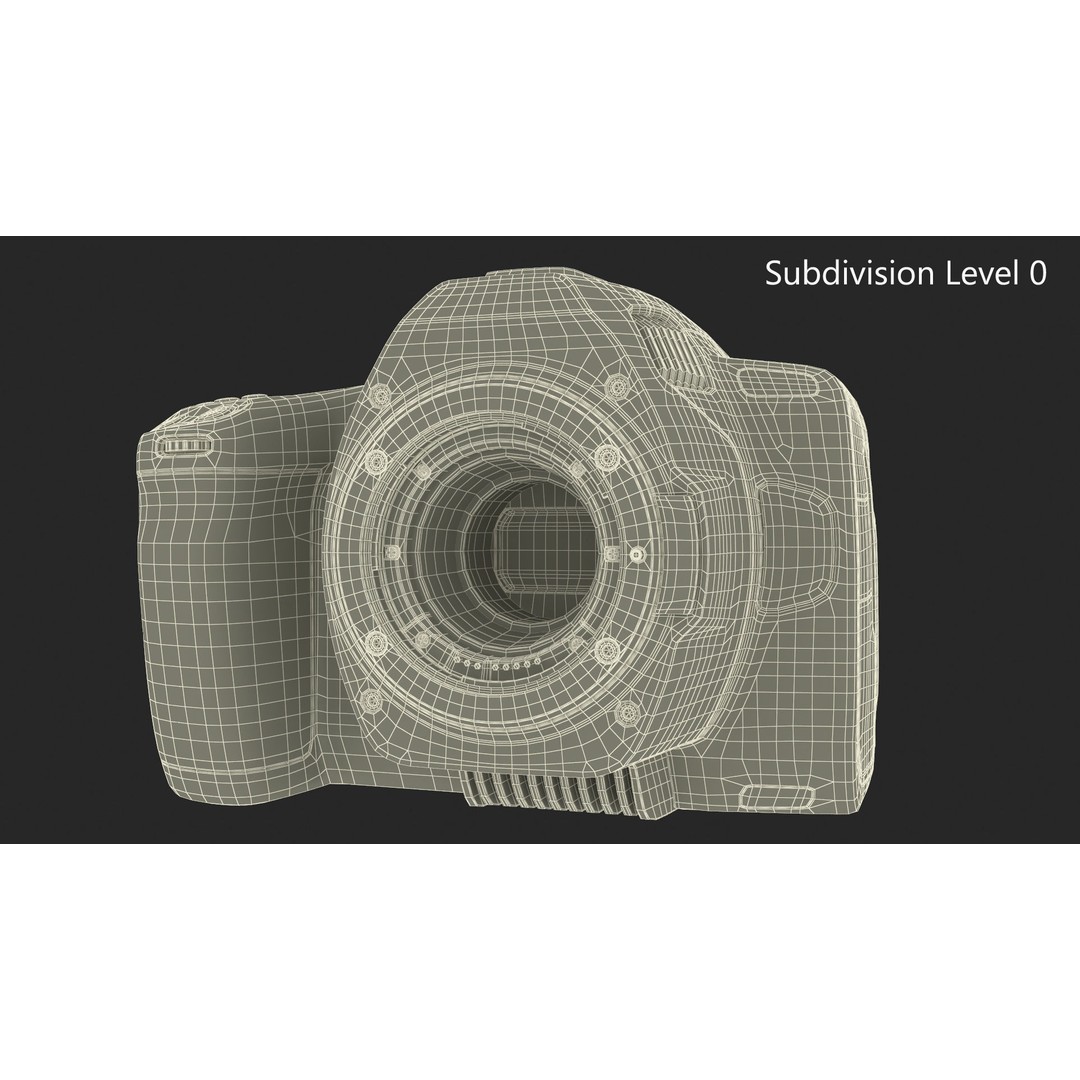 Modern Professional Camera 3D Model – High Poly PBR Asset, FBX, OBJ - View 18