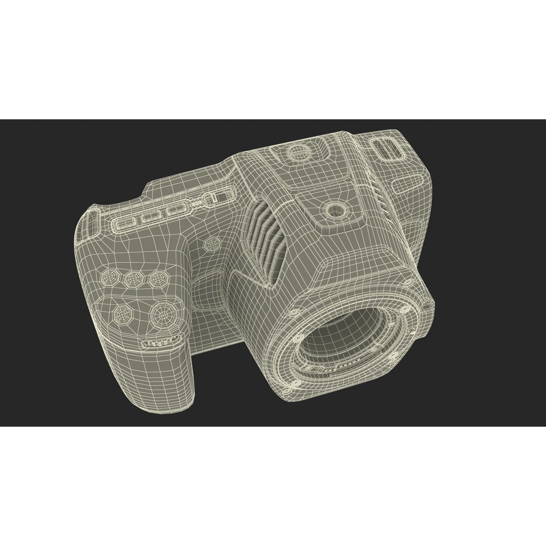 Modern Professional Camera 3D Model – High Poly PBR Asset, FBX, OBJ - View 27