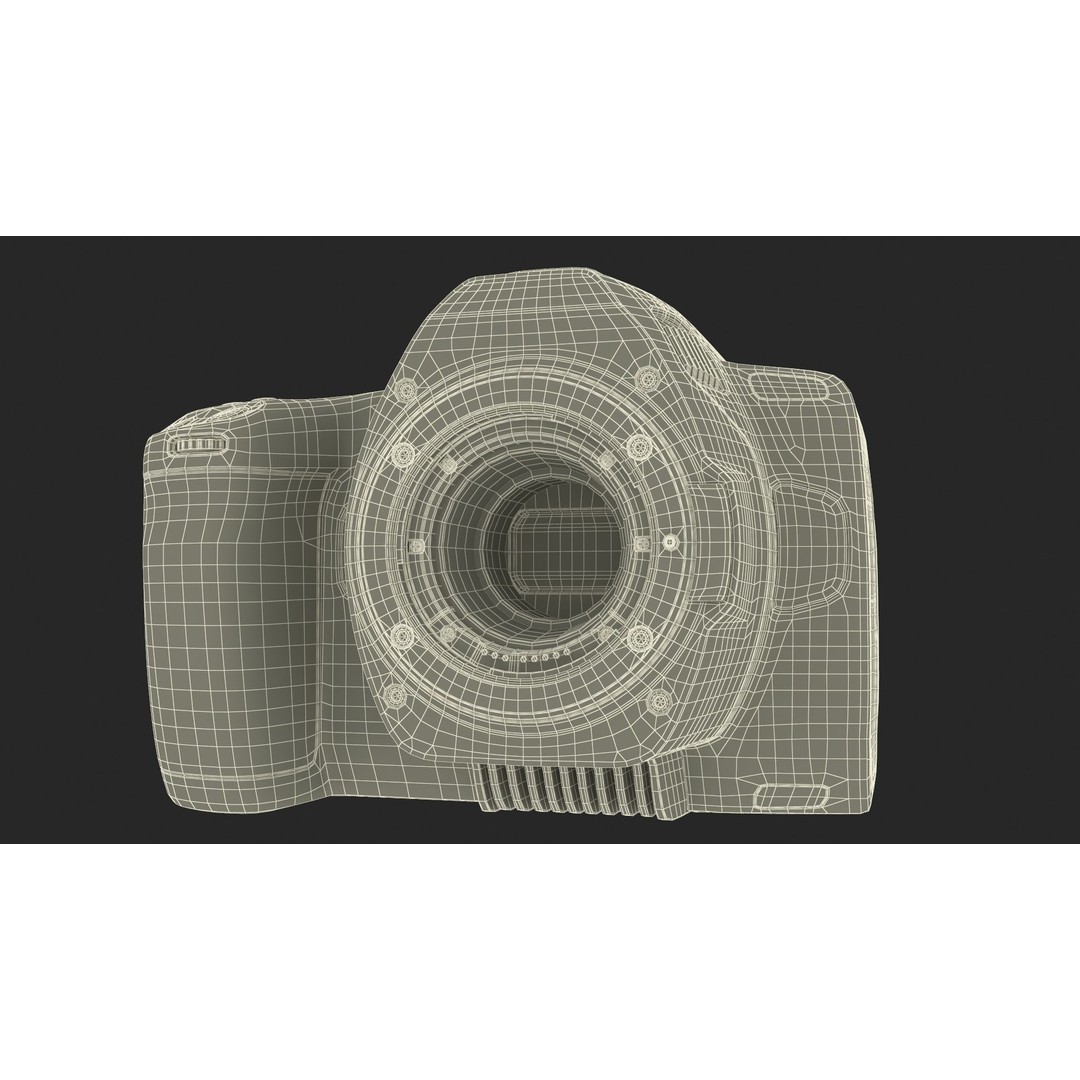 Modern Professional Camera 3D Model – High Poly PBR Asset, FBX, OBJ - View 28