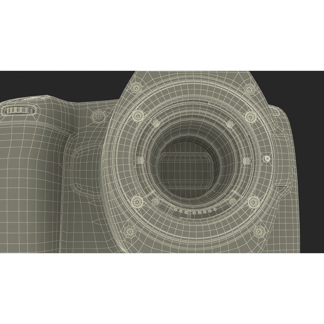 Modern Professional Camera 3D Model – High Poly PBR Asset, FBX, OBJ - View 30