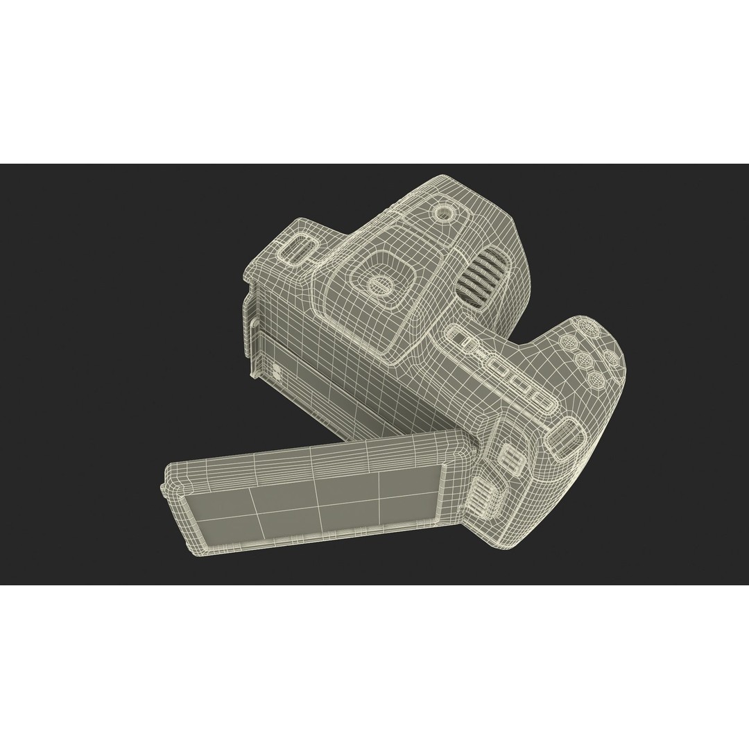 Modern Professional Camera 3D Model – High Poly PBR Asset, FBX, OBJ - View 31