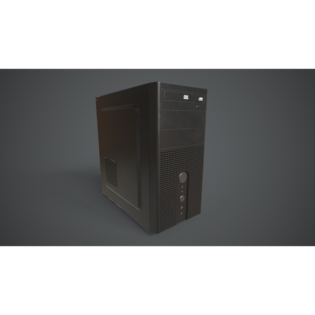 Modern Computer 3D Model – Low Poly Game Asset, PBR, FBX, OBJ - View 18