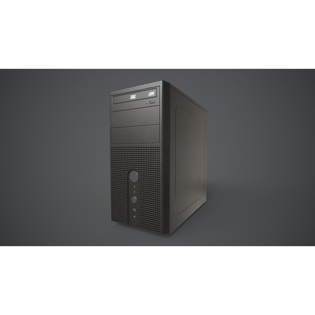 Modern Computer 3D Model – Low Poly Game Asset, PBR, FBX, OBJ - View 20