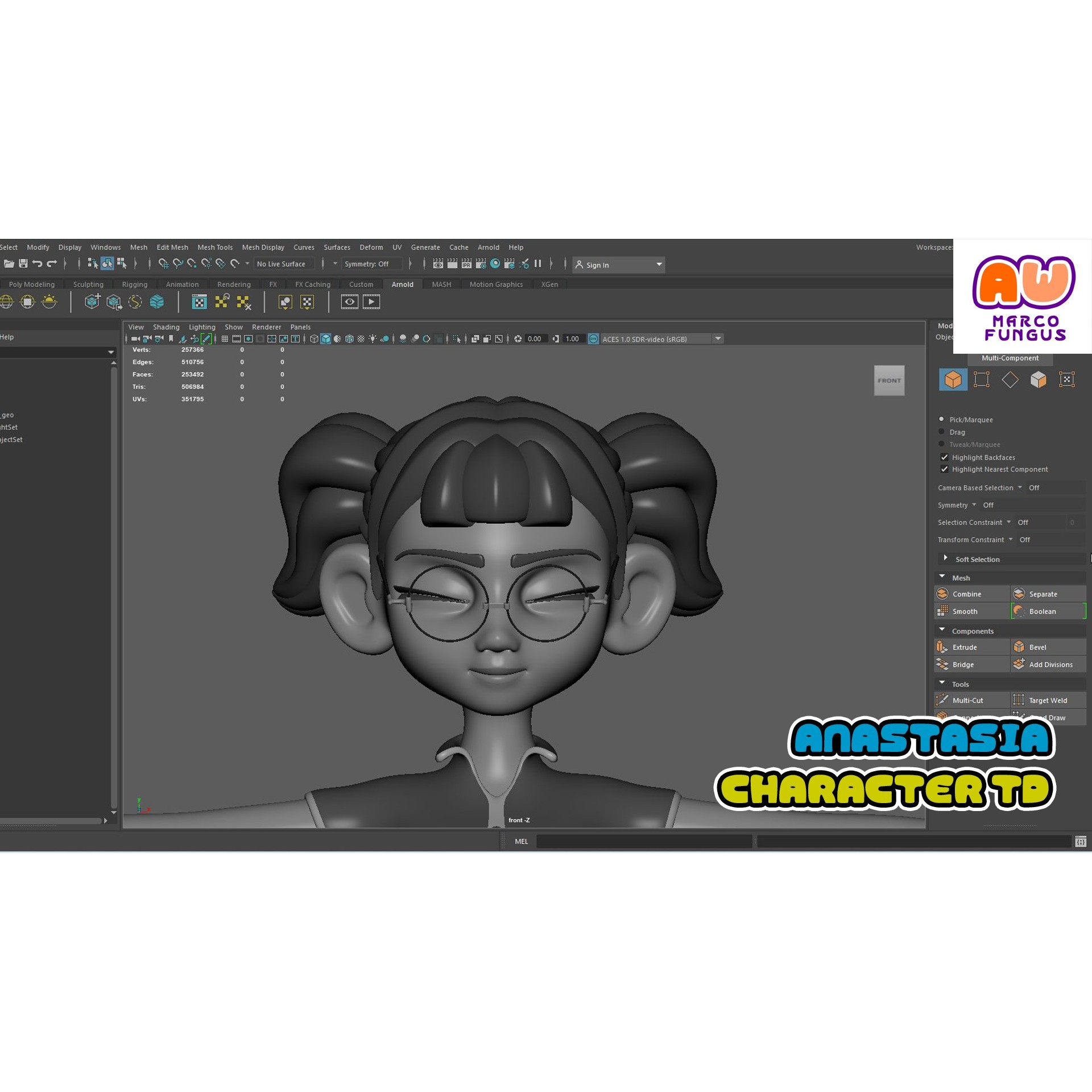 AnastasiaTD - Rigged Disney-Style Character 3D Model - View 12