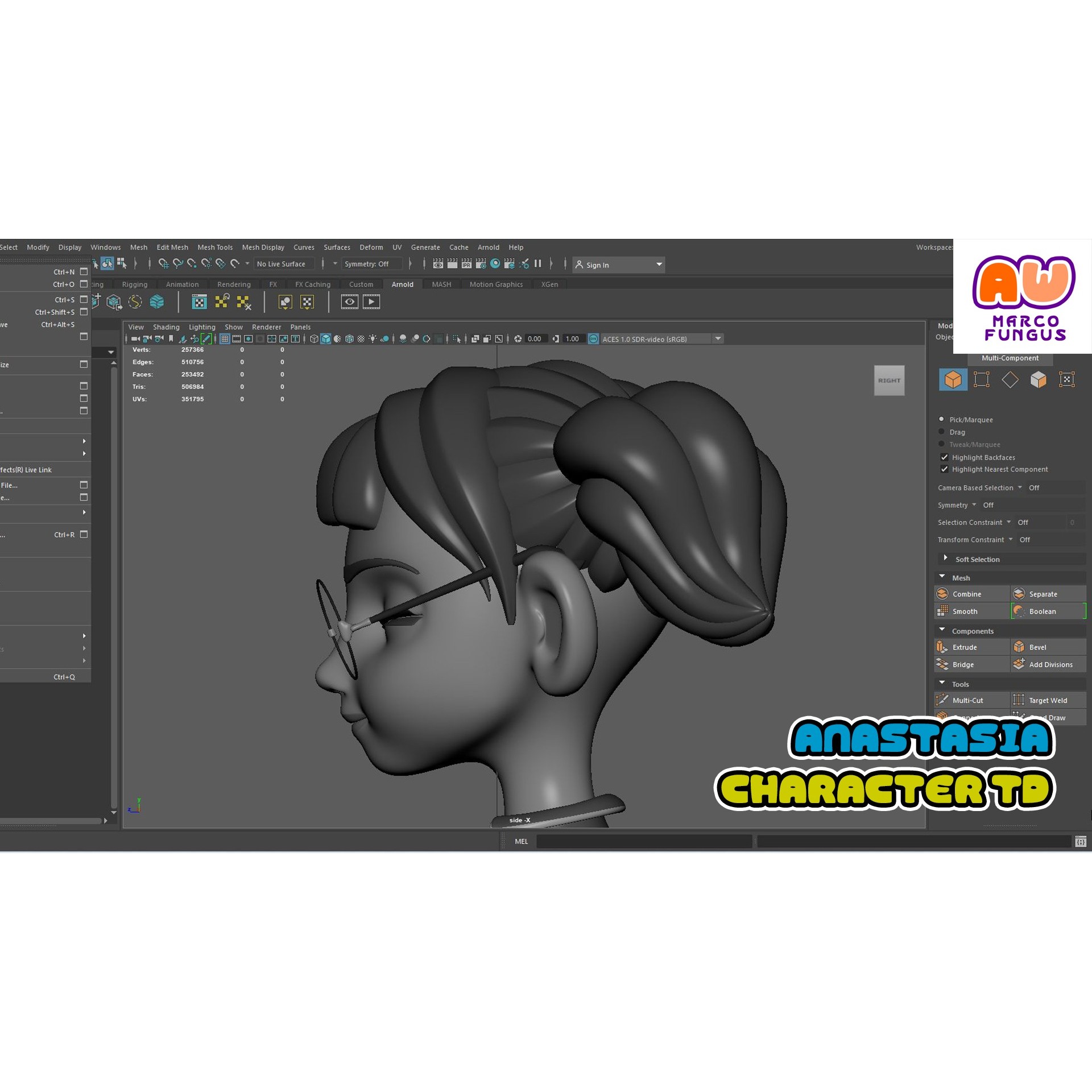 AnastasiaTD - Rigged Disney-Style Character 3D Model - View 13