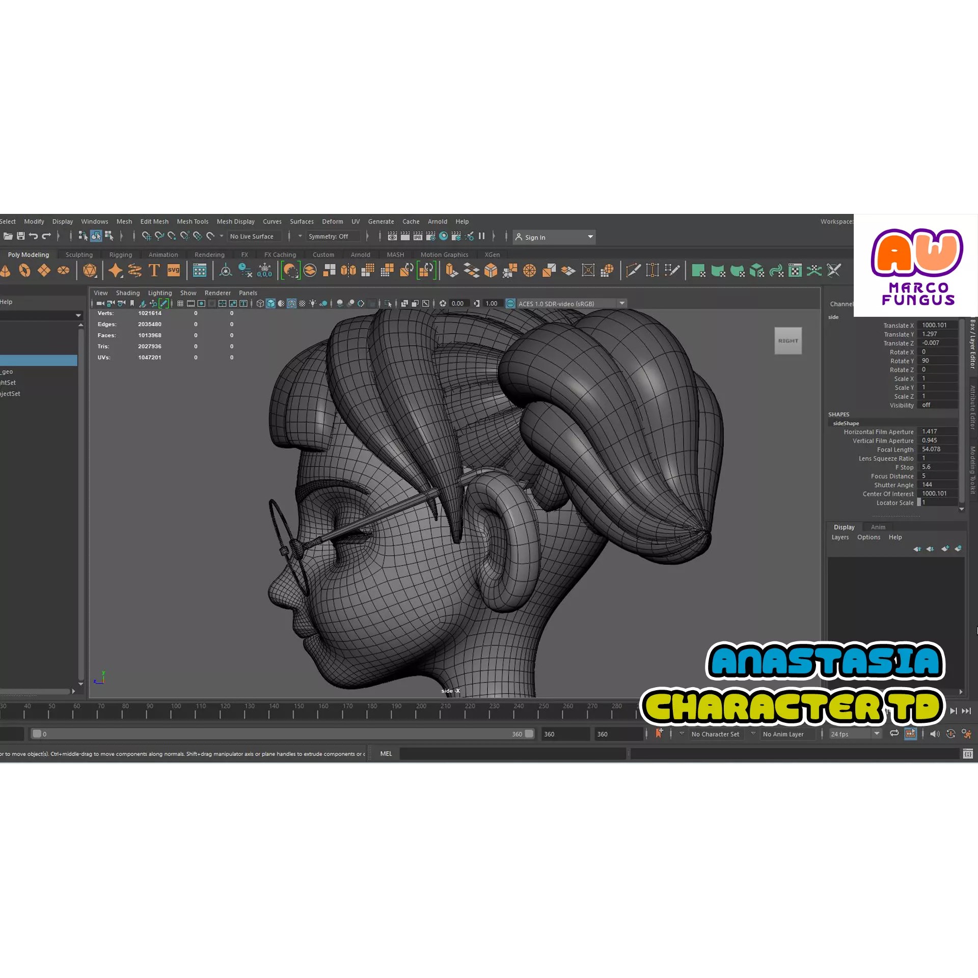 AnastasiaTD - Rigged Disney-Style Character 3D Model - View 2