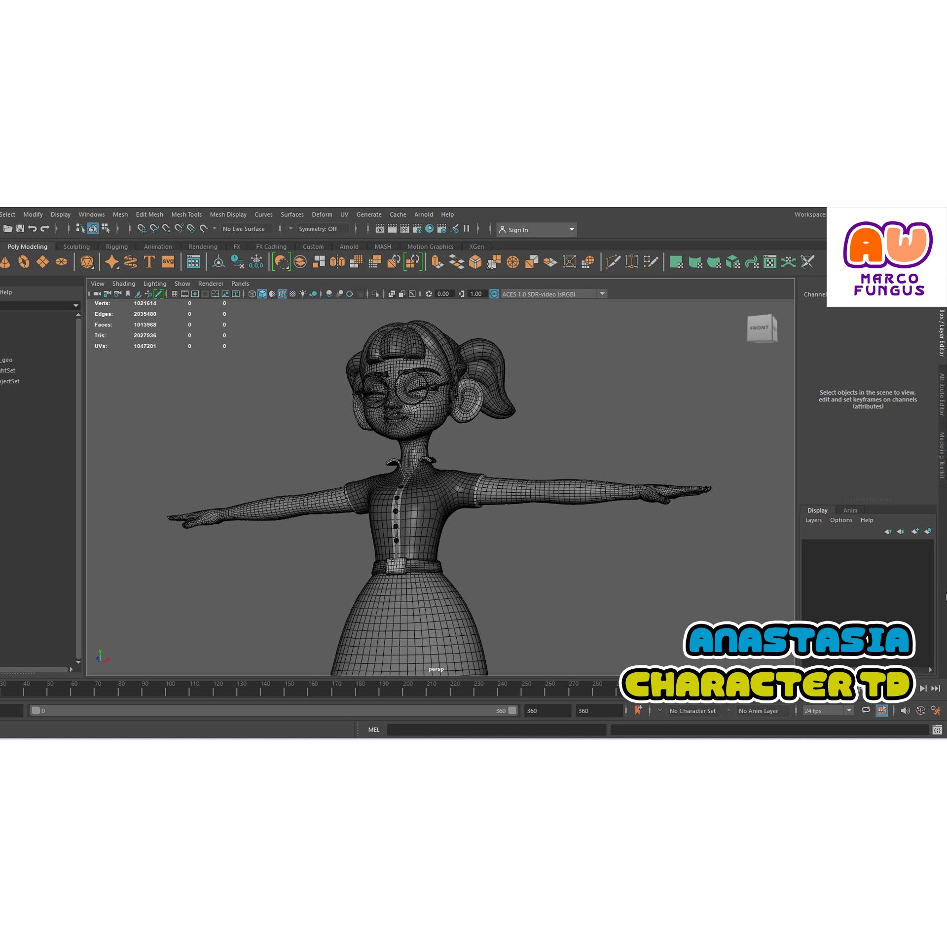 AnastasiaTD - Rigged Disney-Style Character 3D Model - View 3