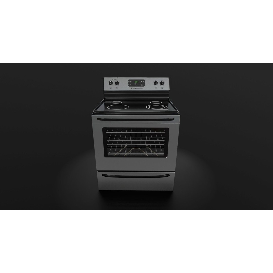 Frigidaire Stove 3D Model – Low Poly Game Ready Asset, FBX - View 11