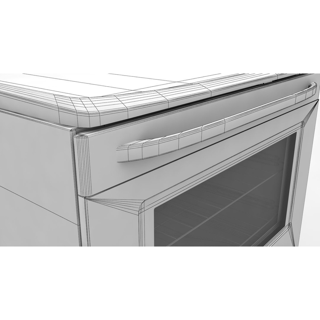 Frigidaire Stove 3D Model – Low Poly Game Ready Asset, FBX - View 17