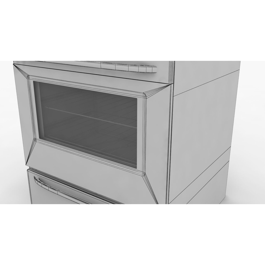 Frigidaire Stove 3D Model – Low Poly Game Ready Asset, FBX - View 18