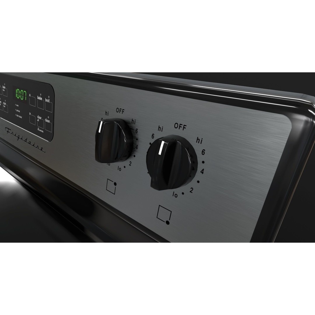 Frigidaire Stove 3D Model – Low Poly Game Ready Asset, FBX - View 6