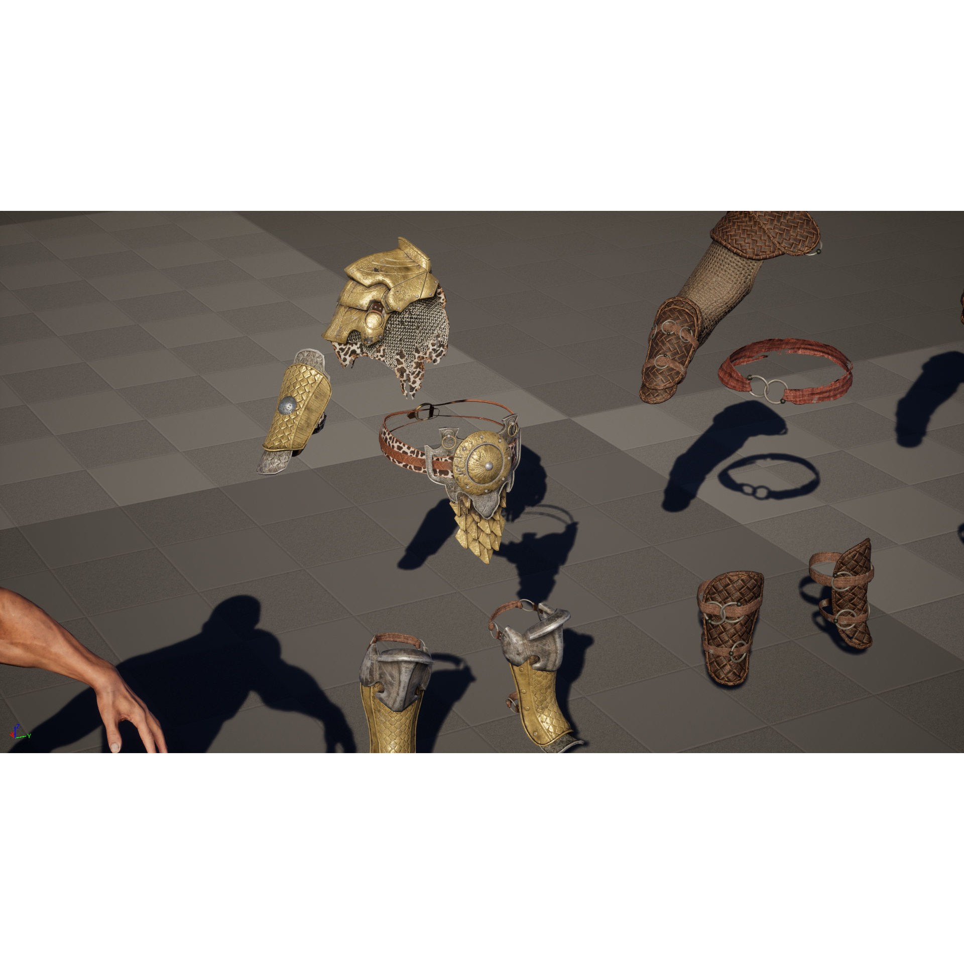 Barbarian Male - Low-Poly Game-Ready 3D Model - View 50