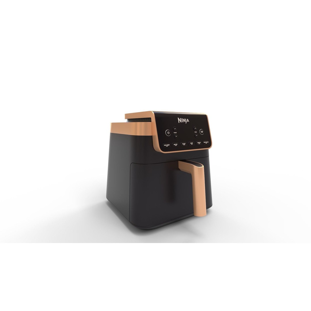 Ninja Deluxe Black Copper Air Fryer 3D Model – High-Quality PBR Textures, FBX, Blender - View 3