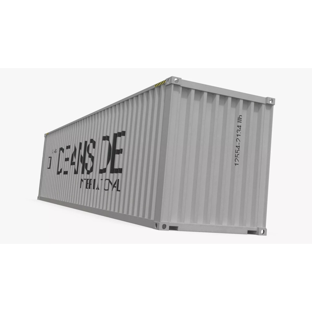 40ft Shipping Container 3D Model – Tactical Air Defense System, PBR - View 16