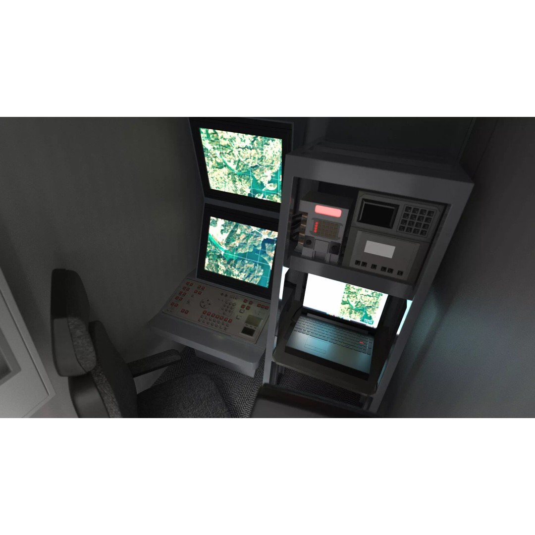 40ft Shipping Container 3D Model – Tactical Air Defense System, PBR - View 18