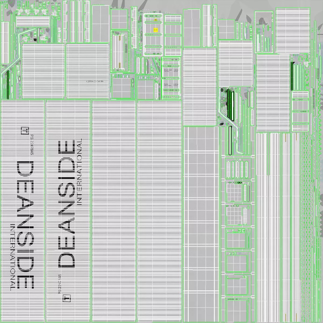40ft Shipping Container 3D Model – Tactical Air Defense System, PBR - View 23