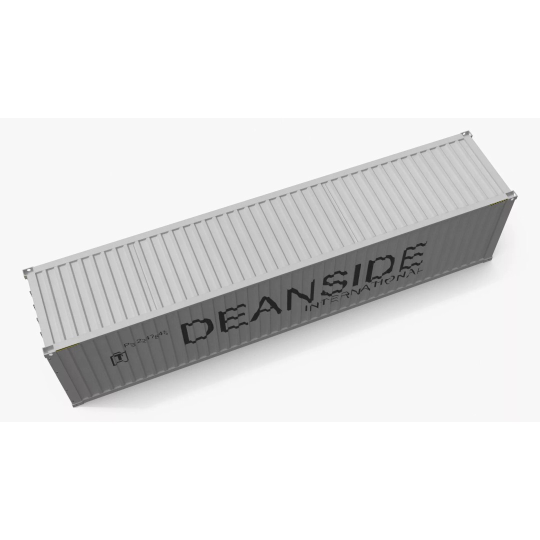 40ft Shipping Container 3D Model – Tactical Air Defense System, PBR - View 8