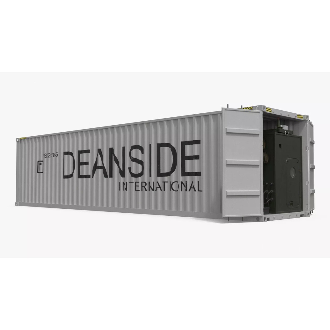 40ft Shipping Container 3D Model – Tactical Air Defense System, PBR - View 9