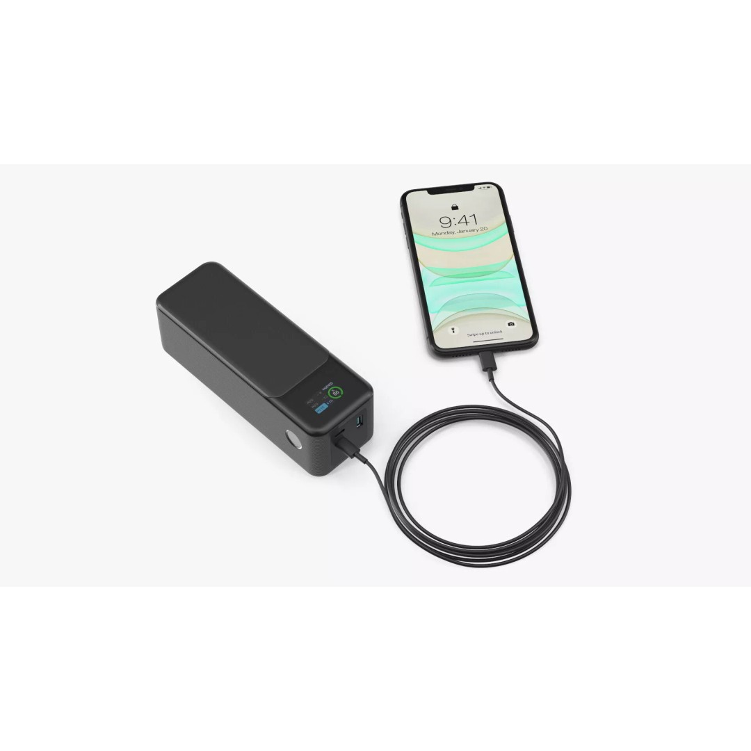 Portable Charger 3D Model – High Poly USB-C Power Bank, FBX, PBR - View 2