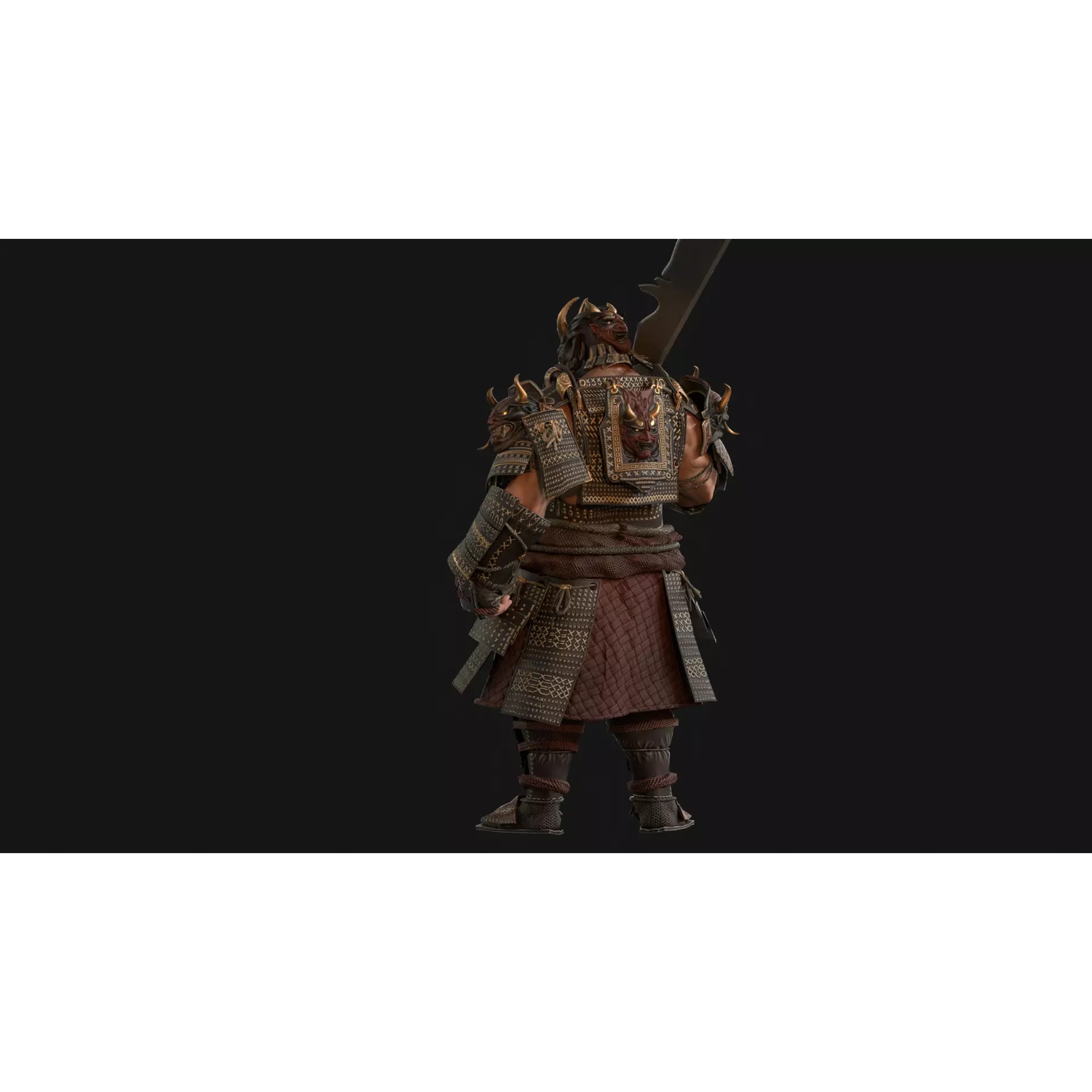 Demon Oni - Low-Poly Game-Ready 3D Model - View 28