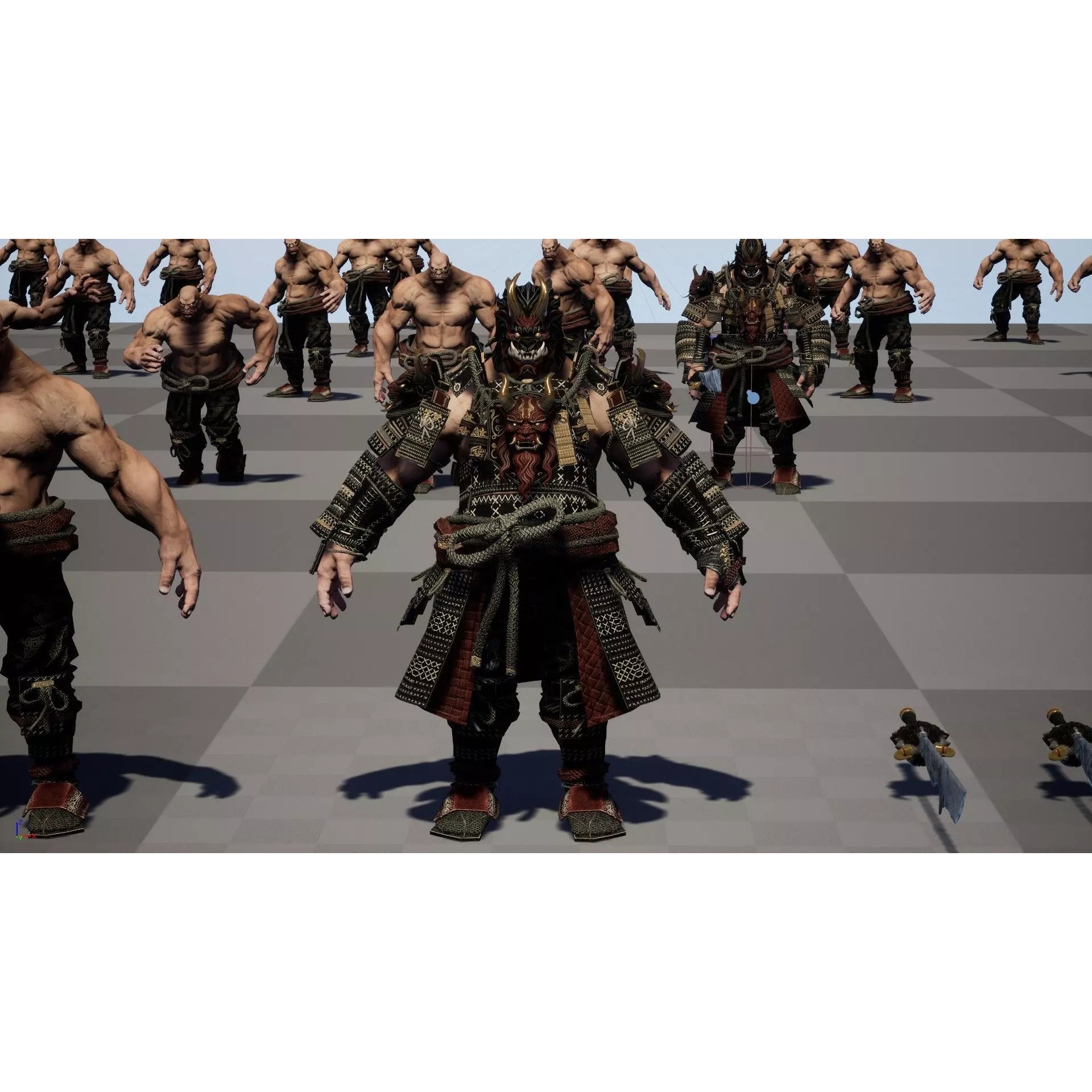Demon Oni - Low-Poly Game-Ready 3D Model - View 42