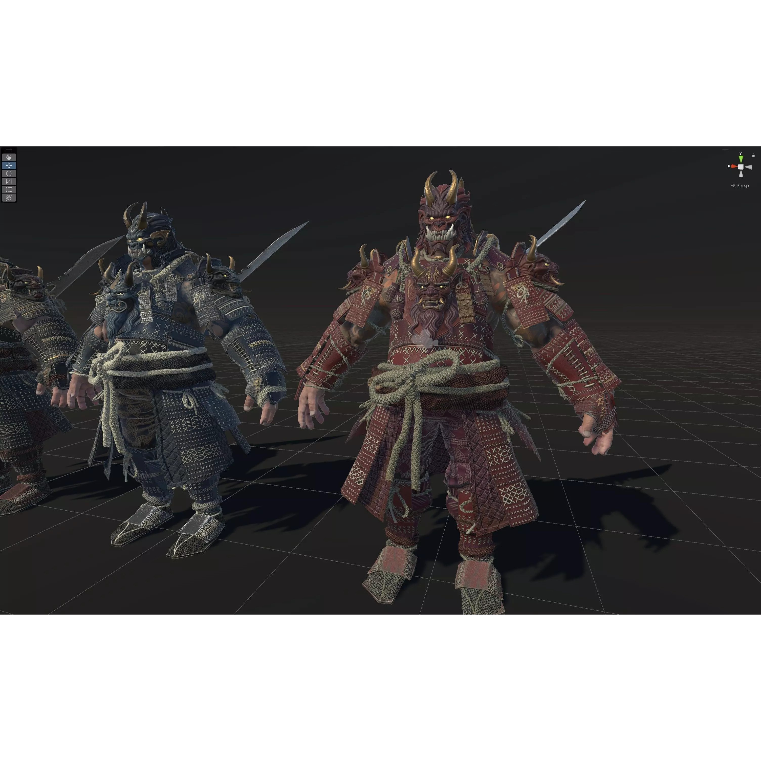 Demon Oni - Low-Poly Game-Ready 3D Model - View 48