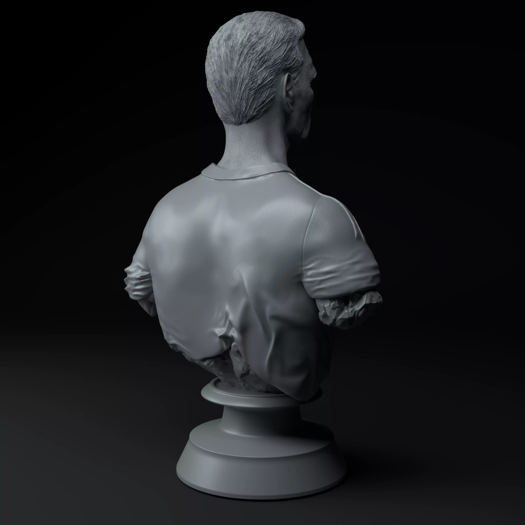 Argentina World Cup Coaches Diorama 3D Model – Busts & Trophy, STL - View 13