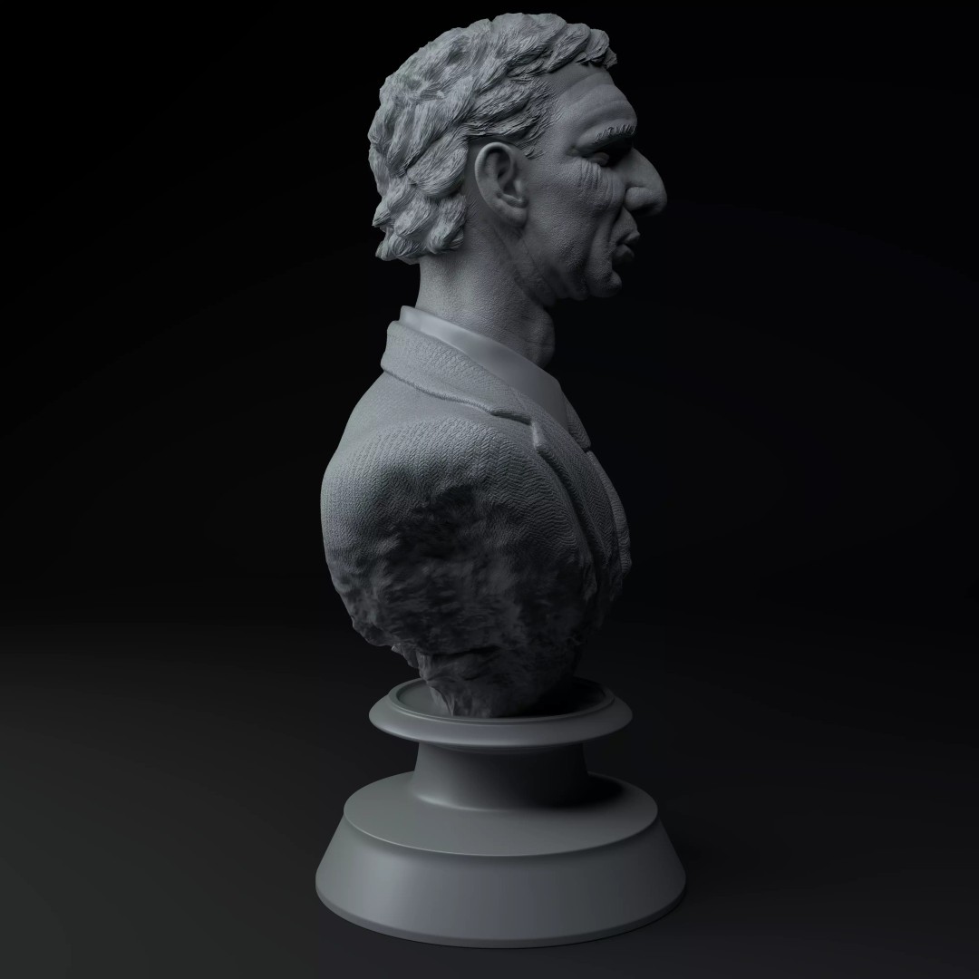 Argentina World Cup Coaches Diorama 3D Model – Busts & Trophy, STL - View 25