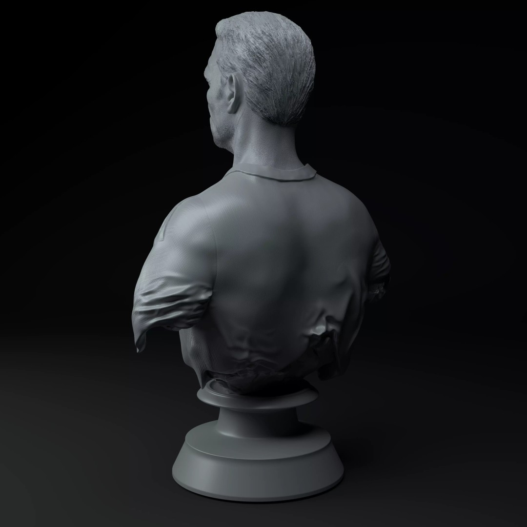 Argentina World Cup Coaches Diorama 3D Model – Busts & Trophy, STL - View 9