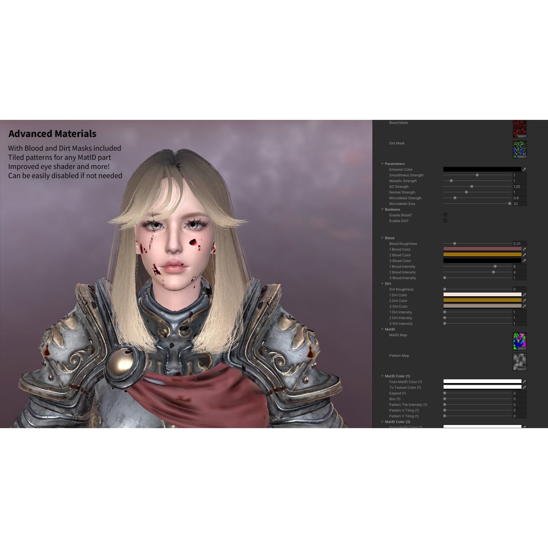 MMORPG Champion Warrior - Low-Poly Game-Ready 3D Model - View 20