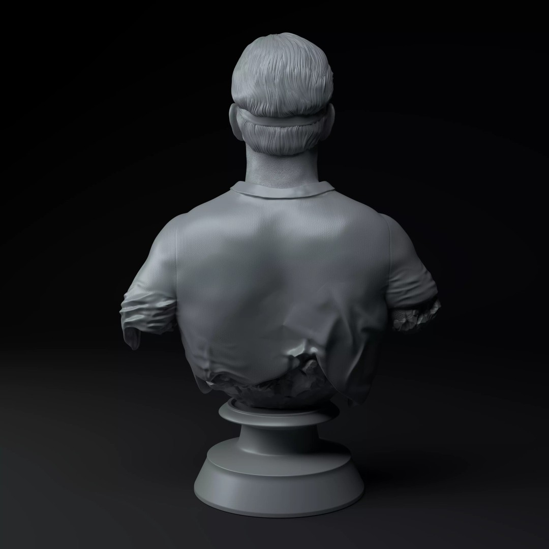 Roger Federer 3D Model – Premium Diorama with Grand Slam Trophies - View 7