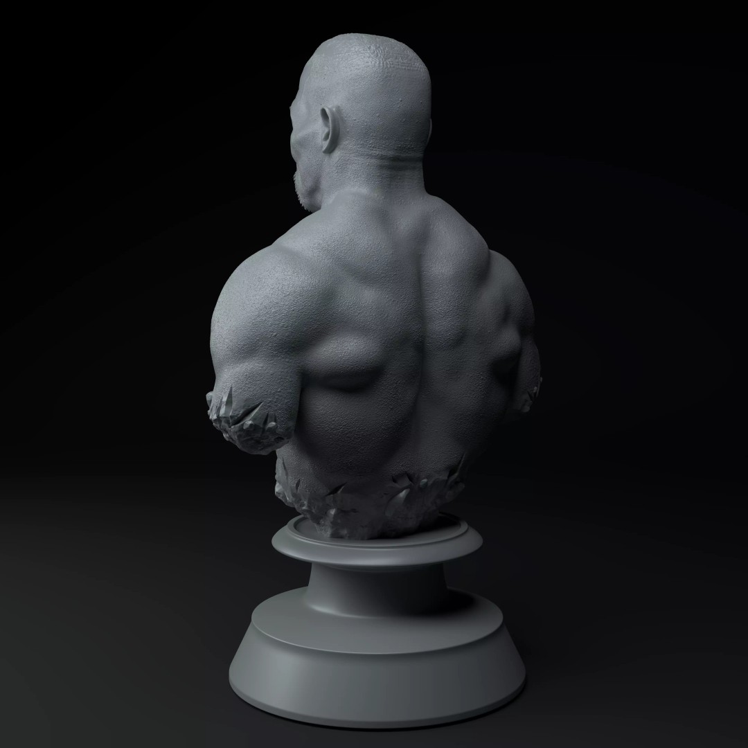 Mike Tyson Boxing Legend 3D Model – Premium Bust for 3D Printing - View 5