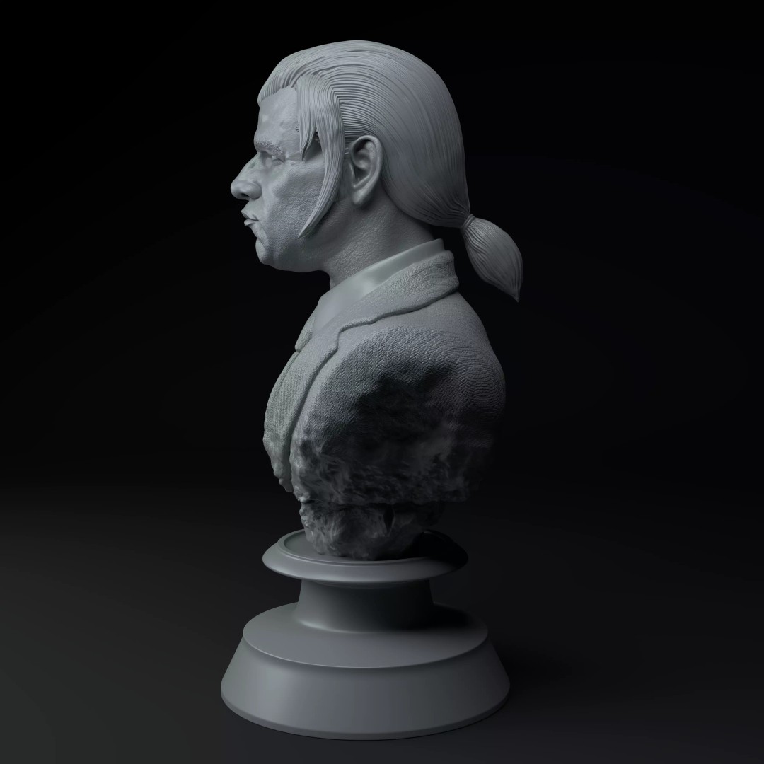 Vincent Vega 3D Model – Premium Bust for 3D Printing, STL - View 4
