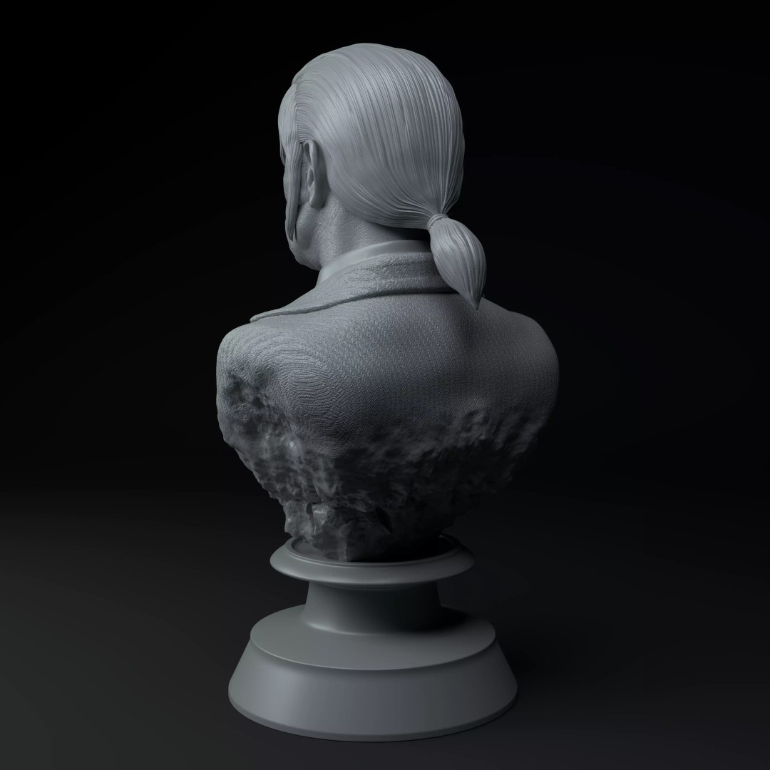 Vincent Vega 3D Model – Premium Bust for 3D Printing, STL - View 5