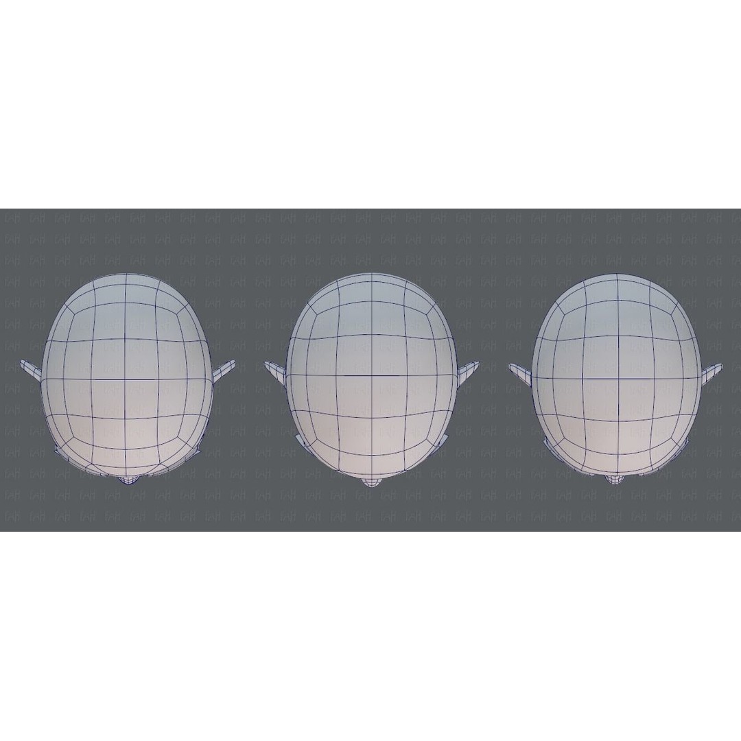 Children Head 3D Model – Low Poly Cartoon Character for Animation - View 36