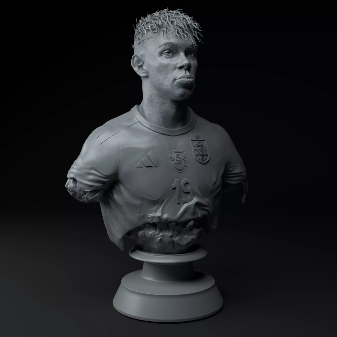 Lamine Yamal 3D Model – Premium Bust for 3D Printing, STL