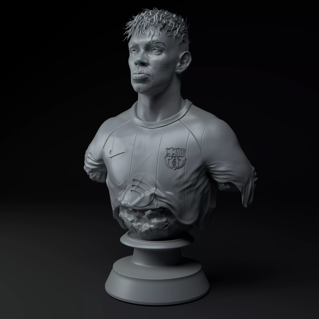 Lamine Yamal 3D Model – Premium Bust for 3D Printing, STL - View 2