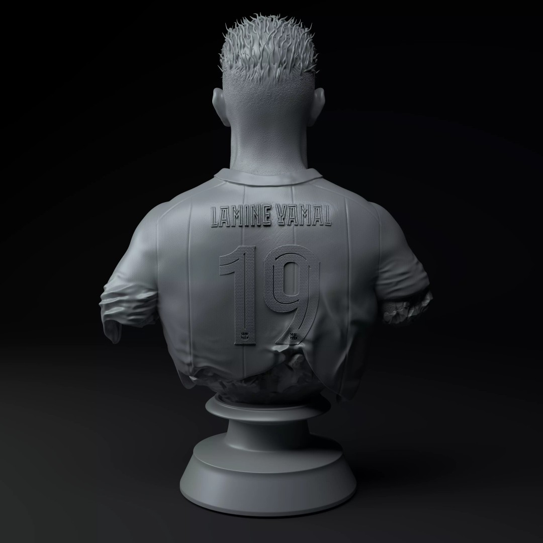 Lamine Yamal 3D Model – Premium Bust for 3D Printing, STL - View 6