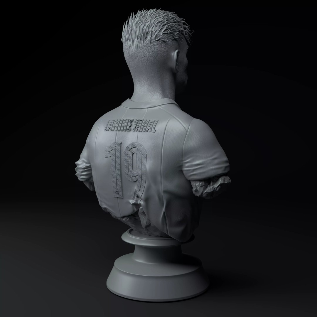 Lamine Yamal 3D Model – Premium Bust for 3D Printing, STL - View 7