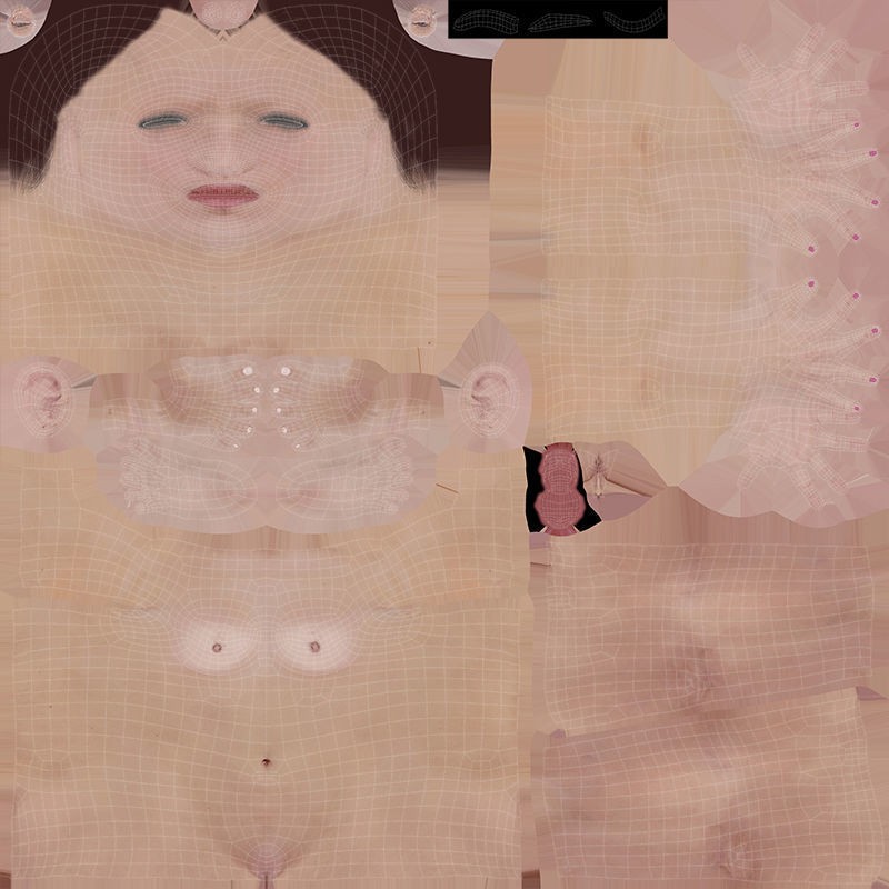 Cartoon Girl Rig - Low-Poly Game-Ready 3D Model