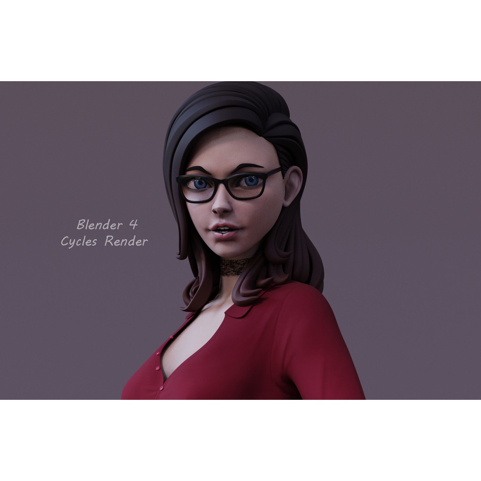 Cartoon Girl Rig - Low-Poly Game-Ready 3D Model - View 11