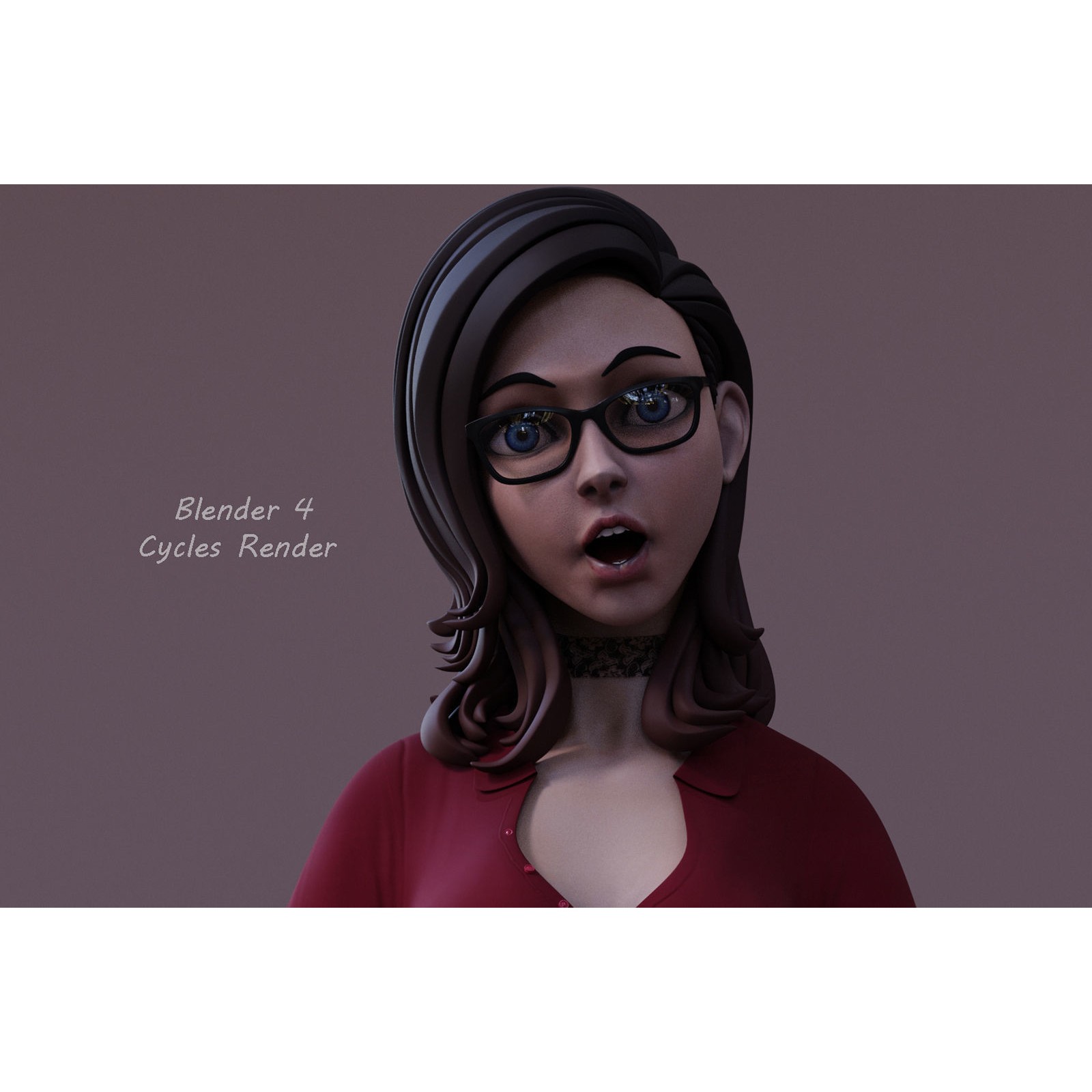 Cartoon Girl Rig - Low-Poly Game-Ready 3D Model - View 12